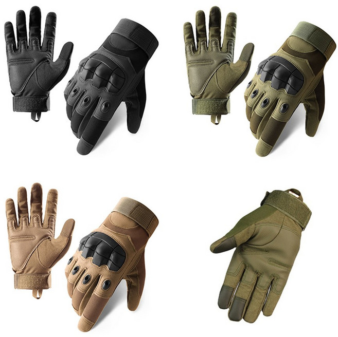밀리터리 전술장갑 군용 등산장갑 오토바이장갑 바이크 군용 자전거 군인 아웃도어, 블랙, 1개
