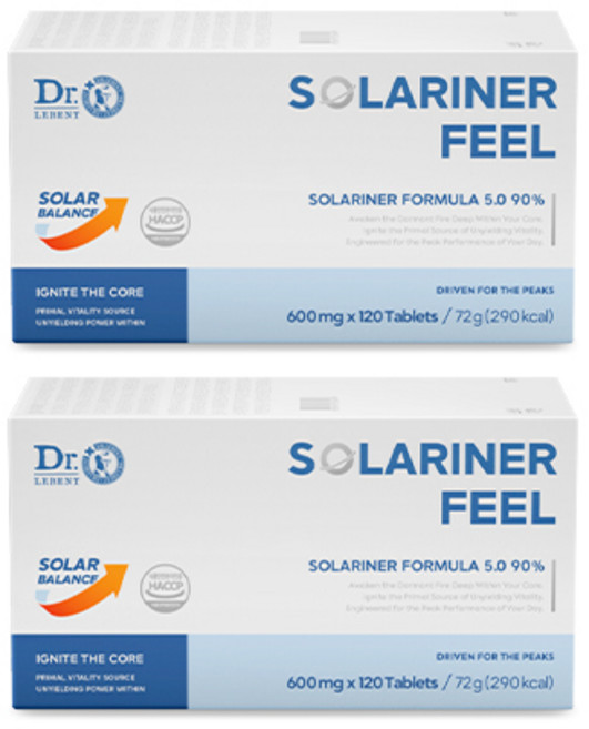 [남성활력 본사 정품] 솔라리너 필 Solariner Formula 5.0 90%, 2개, 120정