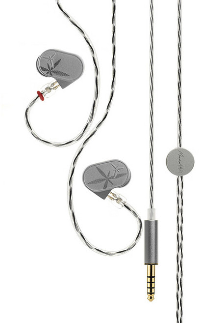 수월우 교체 가능 인이어 하이파이 이어폰, 실버, LAN II-POP 에디션