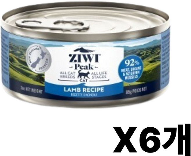 지위픽 캣 캔 식품 양고기 85g x 6개, 양
