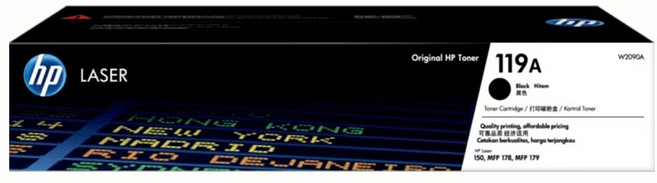 HP 原廠碳粉匣 119A W2090A 黑色, 1個