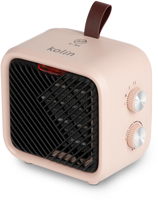 kolin歌林陶瓷電暖器 輕巧便攜快速加熱雙重安全防護, 玫瑰色, KFH-SD2574
