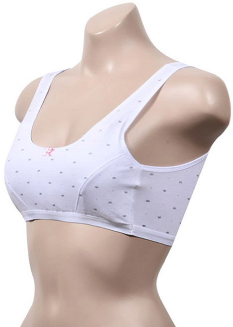 시원한고 편한 리본 포인트 주니어브라 1단계 여아속옷