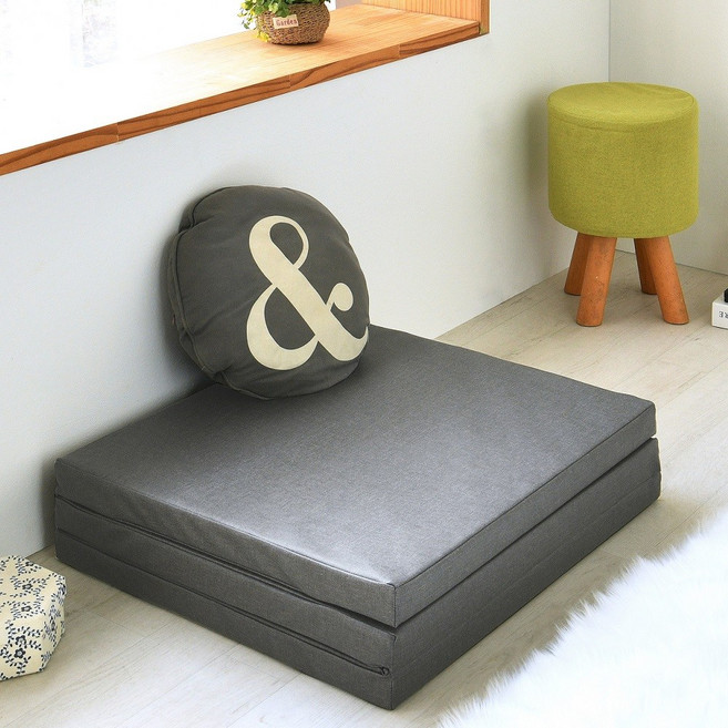 고운님 레자 3단 접이식매트리스, (마블) 레자 다크그레이, 5cm