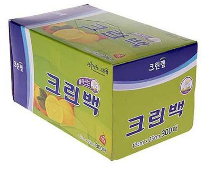 크린랩백 티슈형 미니 300매 비닐팩 주방용품, 본상품, 단일, 1개