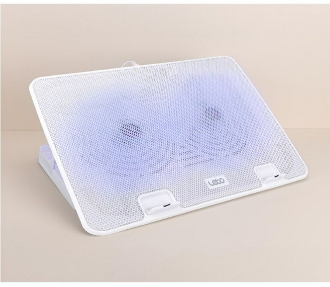 레토 메탈 듀얼쿨러 노트북 거치대 LCS-S01, 화이트(인기색상), 1개