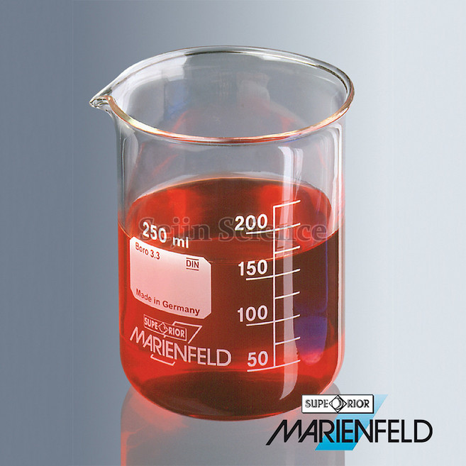 HSU-4110001 4110002 4110005 4110007 4110009 글라스 비커 Low Form Graduation spot Marienfeld :HLab, HSU-4110005 150ml : 1EA