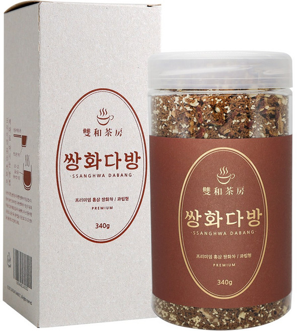 쌍화다방 프리미엄 홍삼 쌍화차, 340g, 1개입, 1개