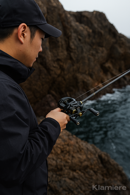 다이와 좌핸들 베이트릴, PT100HL, 블랙