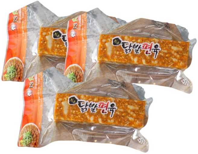 제이에스 푸드 닭발편육, 3개, 300g