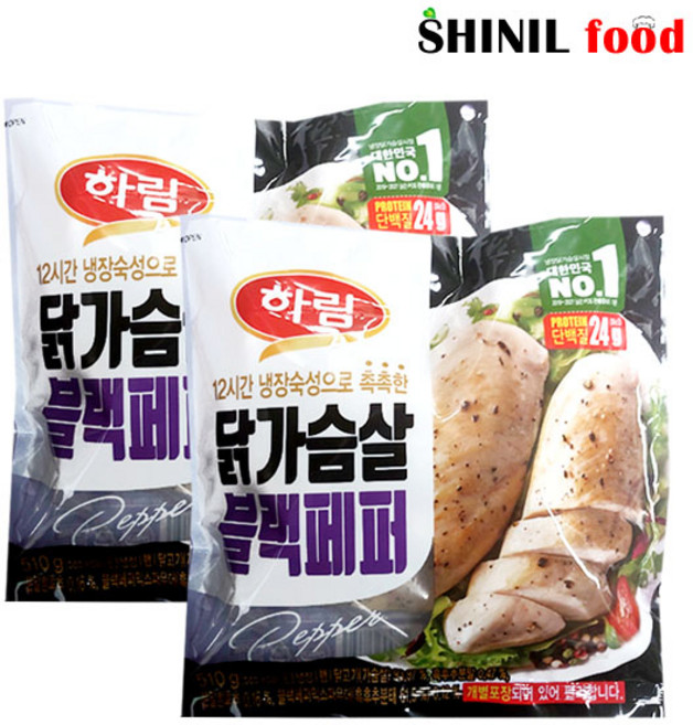 신일푸드(하림) 닭가슴살블랙페퍼 510g, 2개