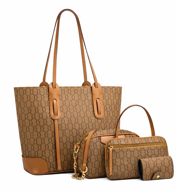 4종 세트 / 여성 숄더백 효도백 - 프리미엄 엄마 어머니 선물 숄더백 크로스백 카드지갑 핸드백 - 글로리아/