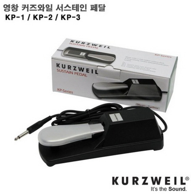 커즈와일 서스테인 건반악기 페달 KP-1, 혼합색상, 1개