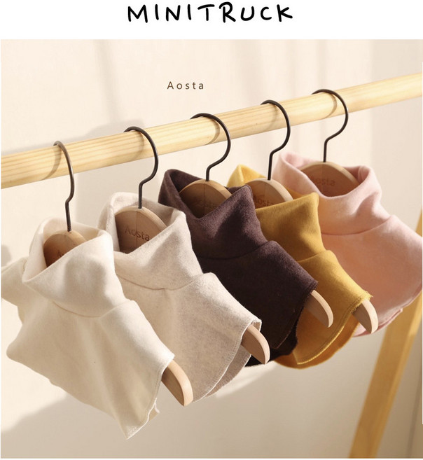 아기 페이크폴라 6컬러 신생아-5세용 / 신생아 아기 선물 유아 넥워머 보온 내복 폴라티