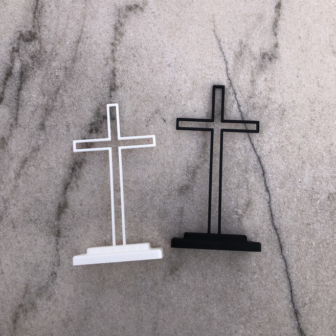 십자가 스탠드, 1개, 블랙 2세트