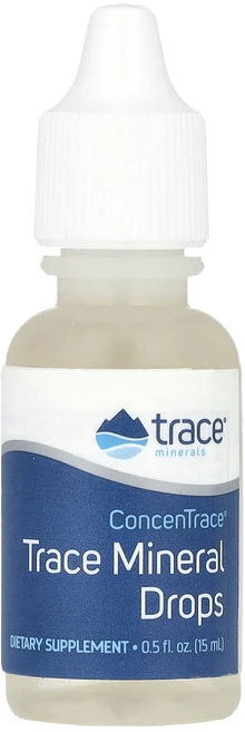 Trace ConcenTrace® 미량 미네랄 드롭 15ml(0.5fl oz), Trace Minerals ® ConcenTrac..., 1개 - 쿠팡