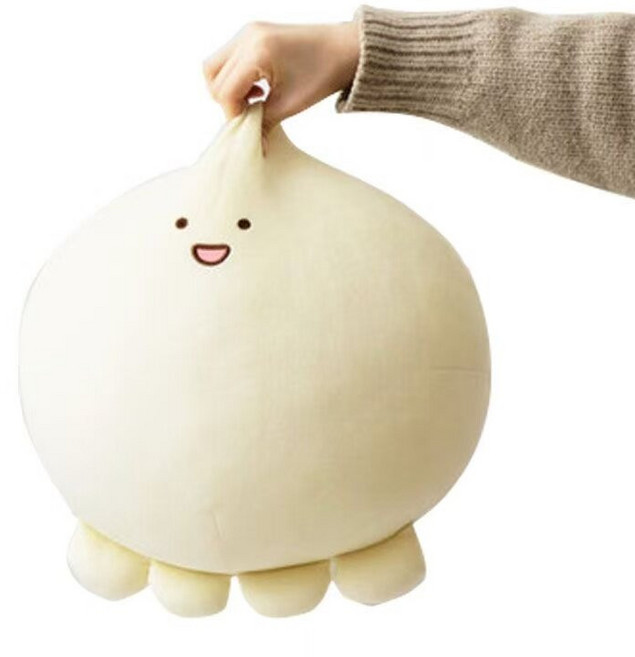 공룡 봉제인형 귀여운 경단 베개 대형 수면 쿠션 선물용 안고자는 인형, 1개, 작은 옐로우 버킷 40cm, 40cm