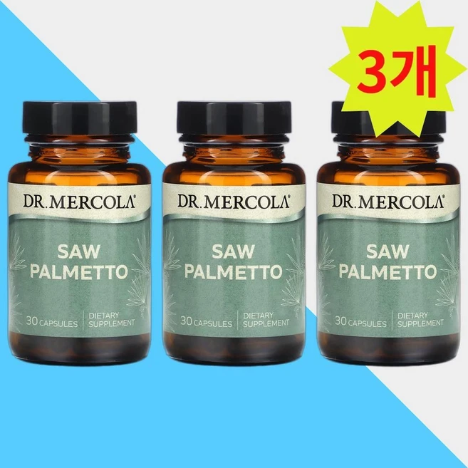 닥터머콜라 쏘팔매토 30정 쏘팔메토 Dr. Mercola Saw Palmetto 3개 - 쿠팡