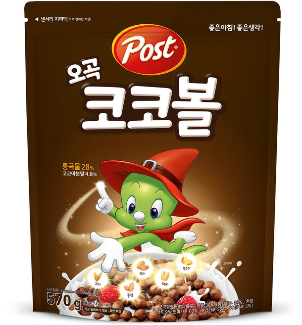 포스트 오곡 코코볼 시리얼, 570g, 1개