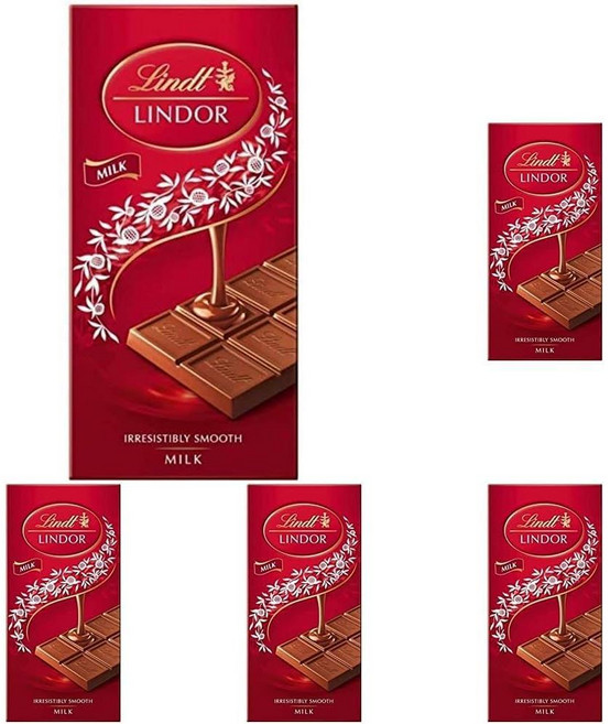 Lindt 린트 린더 밀크 바, 5개, 100g