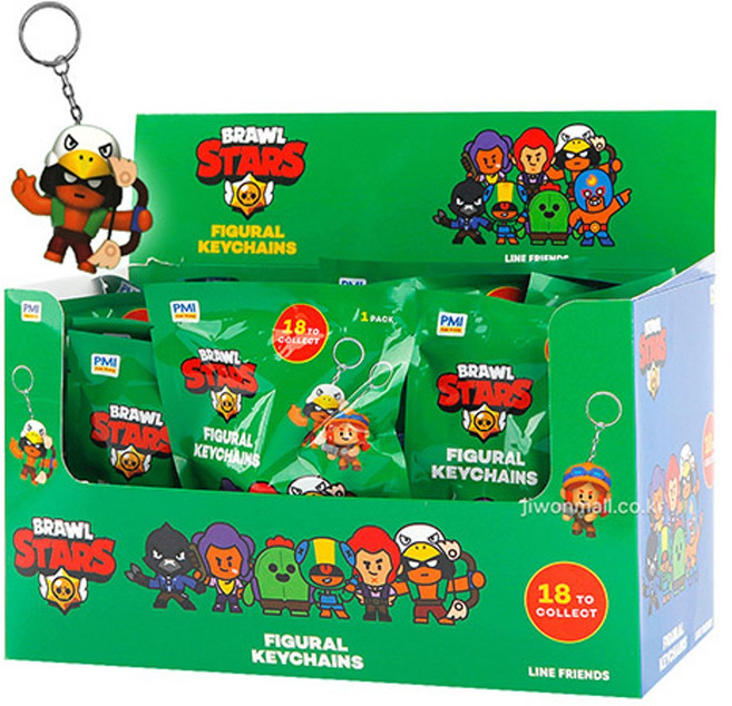 브롤스타즈 피규어 키체인 키링 가방고리 24개 한박스, 본상품선택