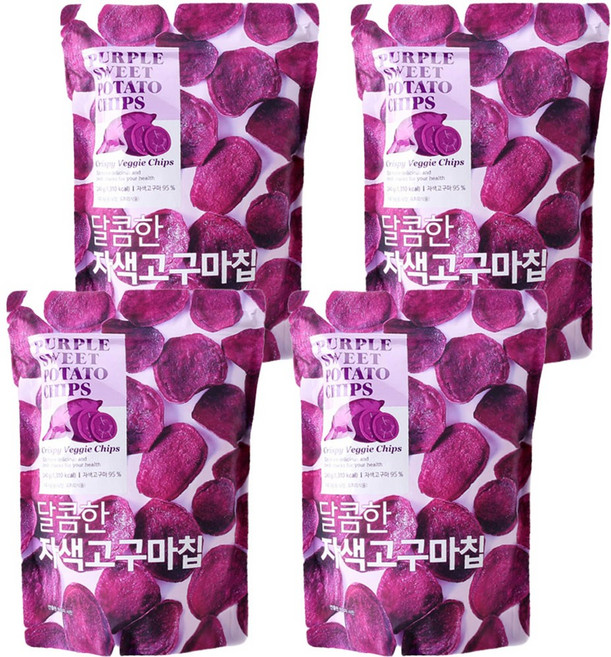 달콤한 자색고구마칩 240g 4개