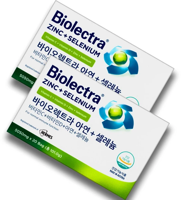 바이오렉트라 헤어메스 아연 셀레늄 5050mg 임산부 패밀리 수유부 어린이 성인 20포x2개, 20회분, 2개 - 쿠팡