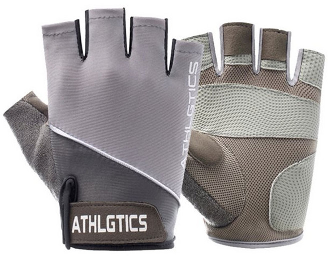 아이앤트 여성용 공용 스포츠 헬스 웨이트 장갑 양손 세트, 그레이