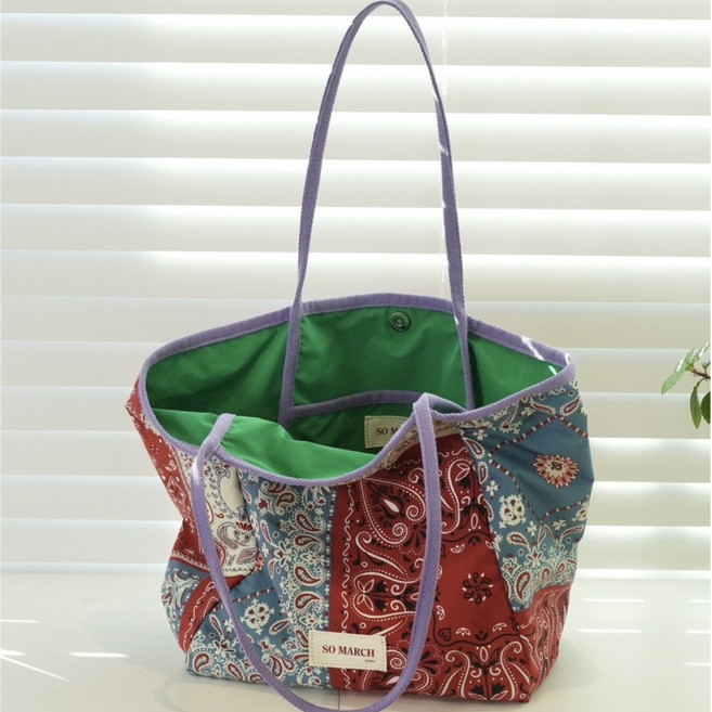 소마치 BANDANA 우디 반다나 빅 쇼퍼백