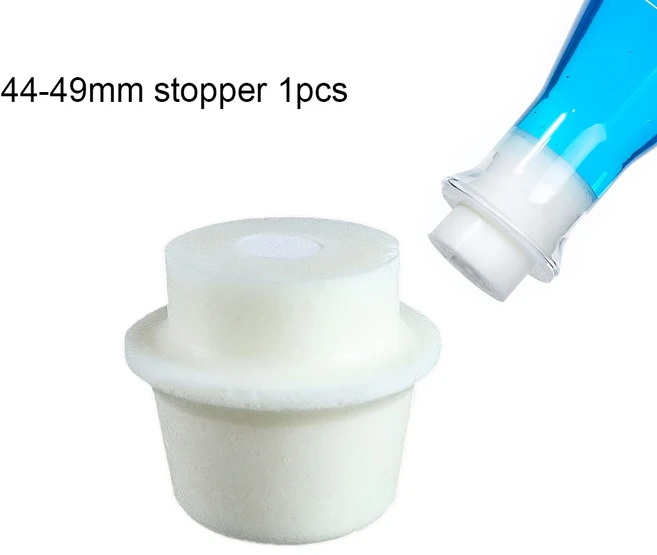 50ml/100ml/150ml/200ml/250ml 좁은 입 유리 삼각 플라스크 Set15-68mm 실험실 과학 연구용 실리콘 마개, 20 44-49mm  1pcs