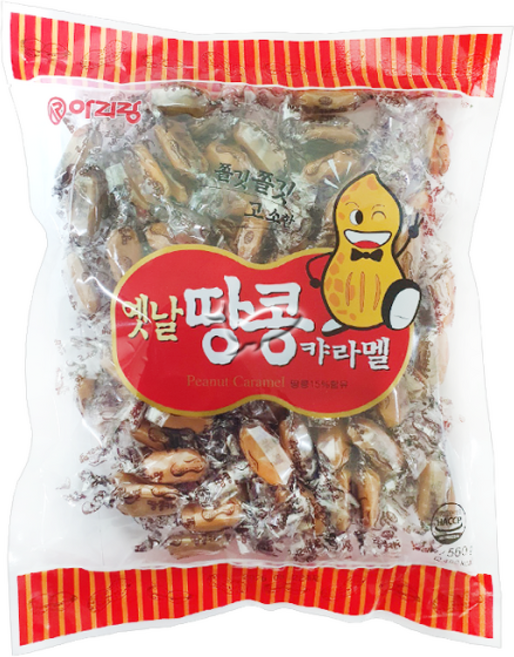 독고탁과자 땅콩캬라멜, 560g, 8개