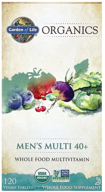 가든오브라이프 오가닉 남성 멀티 40+ 120비건타블렛, 1개, 120정 - 쿠팡