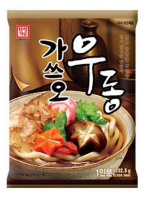 가쓰오우동232.5g/한성-20개, 20개