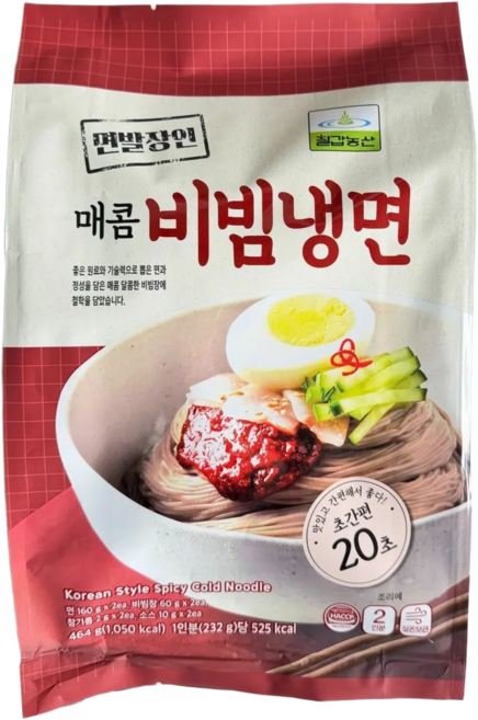 칠갑 매콤비빔냉면, 10개, 464g