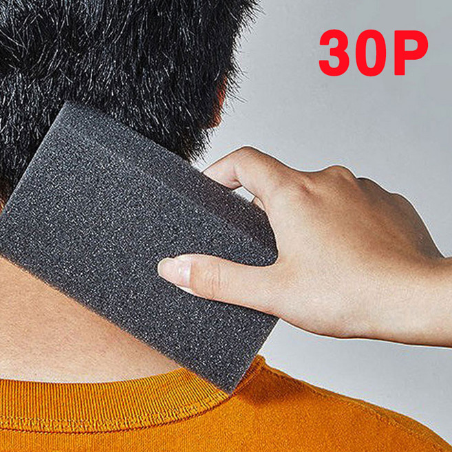지니홀딩스 미용실 스펀지 30P 이발 머리카락 털이개 미용 스펀지, 30개