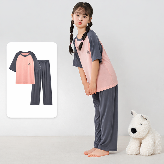 굿도우 아동 주니어 모달 홈웨어 실내복 세트