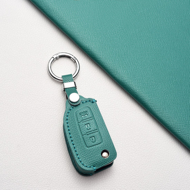 닛산/인피니티 키케이스 방스크래치 내마모성 주크/큐브/멕시마 등 전차종 + Q시리즈 (Q30 Q50 QX60 Q70) 호환, 닛산/인피니티 B3타입(3버튼), 그린