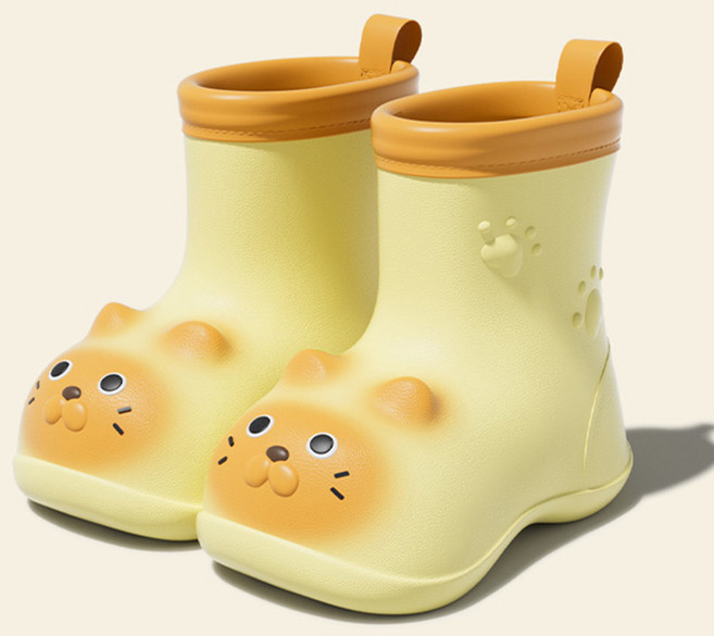 YANGTA 남아 여아 유아 키즈 아동용 레인부츠 가벼운 미끄럼방지 레인부츠