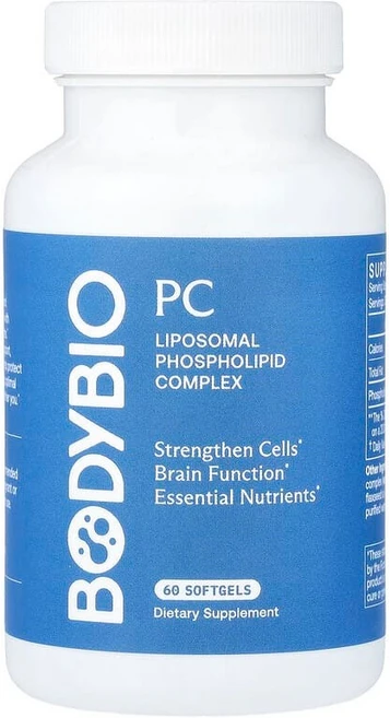BodyBio PC 리포소말 포스포리피드 복합체 소프트젤 60정(소프트젤 1정당 650mg) DIO-91580, 100 개, 1개 - 쿠팡