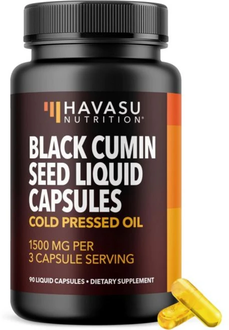 Cold Pressed Black Seed Oil Capsules - 1500mg Black Cumin Supplement for Function Digestive Suppo, Original Capsules, 1개 - 쿠팡