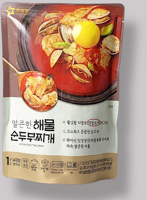 아워홈 얼큰한 해물 순두부찌개, 400g, 1개