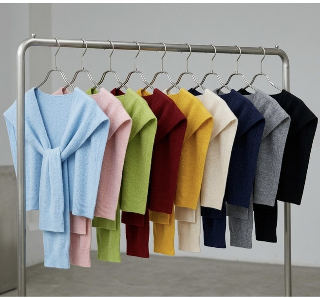 [라쿠몰] [Daily pick] 9컬러 페이크 가디건 니트 숄