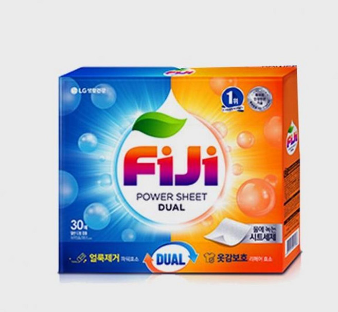 엘지 10배 초고농축 파워세척 녹는 프레시 시트세제 30매 피부자극없는 살균, 1개