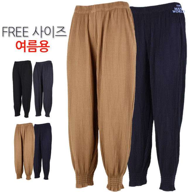 [더맨월드] 소시지 스판 밴딩 _ 미시 엄마 할머니 생활복 일상복 실내복 바지