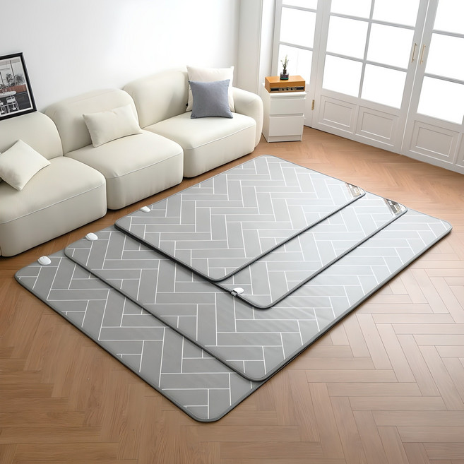 EHANIL 휴로스틱 26년형 카본 전기장판 거실용 탄소매트 헤링본, 특대형 (270x183cm)