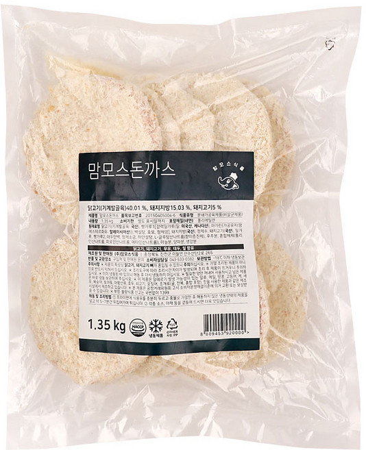 맘모스돈까스 1.35KG㈜맘모스식품, 1개, 1.35kg