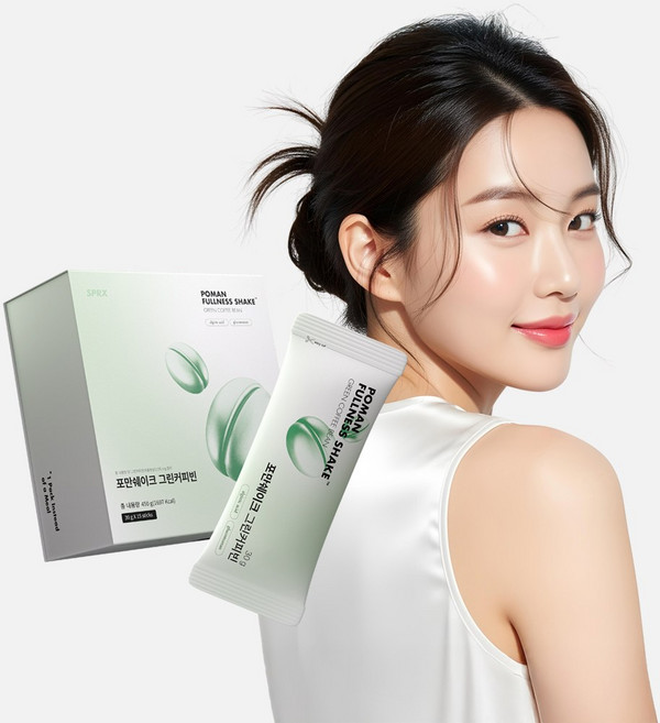 포만쉐이크 그린커피빈 단백질쉐이크 고식이섬유, 3개, 15회분