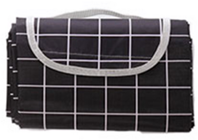 장사부 감성 양면방수 피크닉 매트, 시크블랙