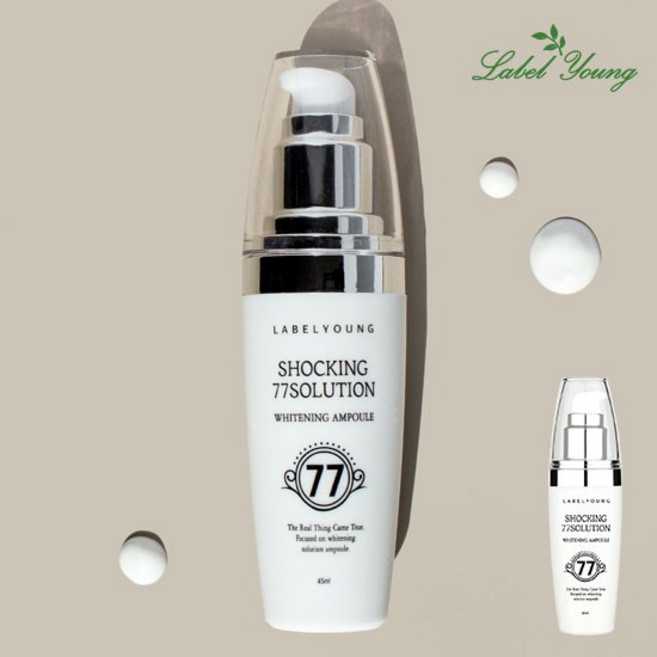 쇼킹77솔루션화이트닝앰플 1개 잡티기미주근깨 미백케어 7가지 미백기능성 성분함유, 없음, 없음