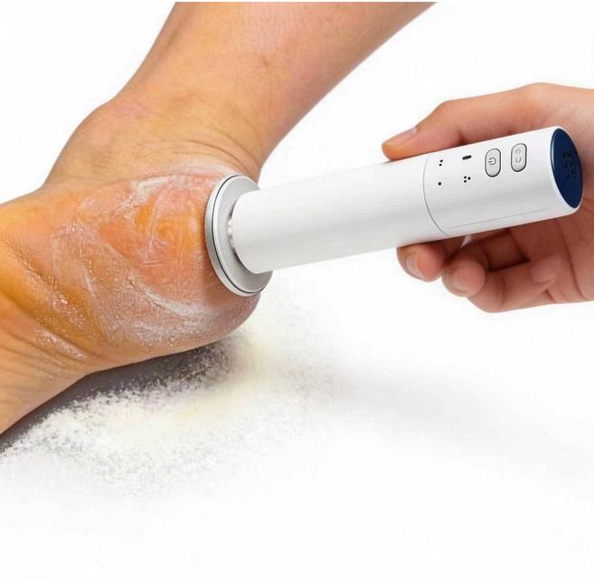 라온누리 전동 충전식 발각질제거기 화이트, 1